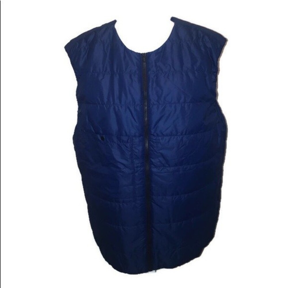 LACOSTE Large Puffer Vest Down Pocket Winter Hiking Outdoors Fishing  Mens